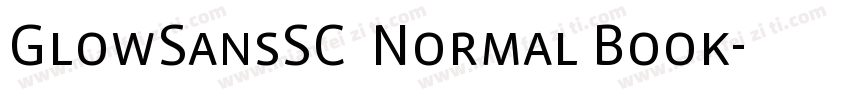 GlowSansSC  Normal Book字体转换